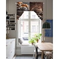 thumbnail image 5 of Coffee Beans Swag Valance for Window, Vintage Country Hot Coffee Bread Light Filtering Swag Curtain Rod Pocket Kitchen Curtain Valance for Bedroom, 5 of 6