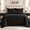 Black, variant on Shubozy Ultrasonic Reversible Quilt Sets, Lightweight Full/Queen Bedspread with Pillow Shams – Soft All-Season Bedding Coverlet, White, Queen 90" x 98