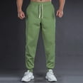thumbnail image 3 of FDGIU Men's Drawstring Jogger Pants‌ - Breathable Fabric, Casual Sweatpants with Pockets, Elastic Waist Workout Athletic Pants, 3 of 4