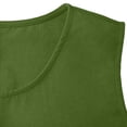 thumbnail image 4 of VEKDONE Womens Plus Size Linen Dress Sleeveless Crewneck Tunic Dresses with Pockets Solid Color Loose Fit A-Line Dress Fashion Clothes Green XXXL, 4 of 7