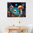 thumbnail image 2 of HOMICOZI Canvas Wall Art for Bedroom Psychedelic Mushroom Paintings Wall Decorations for Office Canvas Art Pictures Starry Night Sky Artwork Home Decoration Wall Decor for Living Room 20x16 inch, 2 of 4