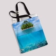 thumbnail image 2 of PKQWTM Underwater coral reef seabed tropical island Canvas Shoulder Bags Handbags Tote Bags Shopping Bag, 2 of 2