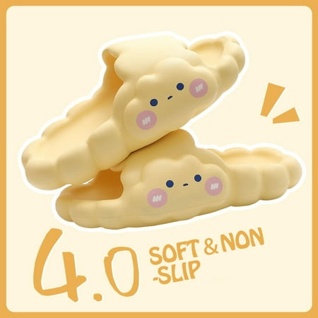 

〖Jisuan〗Girls Slippers 3D Cloud Slides For Kids Boys Girls Cute Cloud Slippers Non Slip Novelty Open Toe Slippers Summer Lightweight Sole Sandals Casual Beach Indoor Shoes