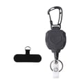 thumbnail image 3 of KLKCMS Retractable Keychain with Phone Tether Carabiner Badge Holder for Traveling Style B, 3 of 9