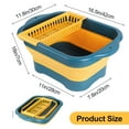 thumbnail image 4 of DNZPFU Collapsible Bucket Portable Camping Sink, Dish Basin Colander for Kitchen 2.9 Gallon (11L), 4 of 7