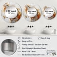thumbnail image 4 of Designart "Earthy Orange Geode Minimalism" Stone Geode Round Mirror Wall Decor Traditional - Large Beige Round Bathroom Mirror - Round Mirror - 23" x 23", 4 of 6