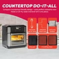 thumbnail image 3 of Instant Pot 10QT Air Fryer, 7-in-1 Functions with EvenCrisp Technology that Crisps, Broils, Bakes, Roasts, Dehydrates, Reheats & Rotisseries, Include, 3 of 7