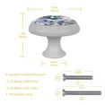 thumbnail image 5 of PhooArto Flower Butterfly Dragonfly Pattern 4 PCS Crystal Glass Cabinet Knobs, Drawer Kitchen Cabinets Dresser Cupboard Wardrobe Pulls Handle - Glowing in the Dark, 5 of 7