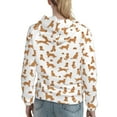 thumbnail image 7 of Lsque Labrador Retriever Dog Pattern Casual Women's Hoodie,Hooded Sweatshirt with Kangaroo Pocket,Pullover Hoodie with Eye-catching Drawstrings-Small, 7 of 7