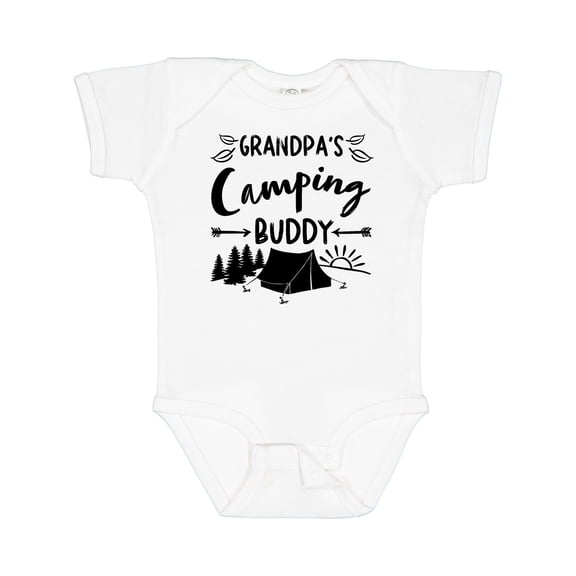 Inktastic Grandpas Camping Buddy Boys or Girls Baby Bodysuit