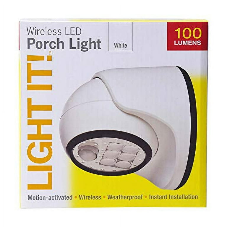Fulcrum Products Inc 20031-108 6 LED White Wireless Porch Light Fulcrum Products Inc 20031-108 6 LED White Wireless Porch Light