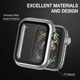 thumbnail image 5 of Apple Watch Case for Apple Watch 44MM Series 6/5/4/SE with Built-in Tempered Glass Screen Protector, All-Around Ultra-Thin Bumper Full Cover Hard PC Protective Case for iWatch, 5 of 5