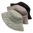 thumbnail image 4 of Sombreros De Cubo De Invierno Con Cuerda Ajustable, Gorros De Guata De Celosía De Color Sólido, Sombrero De Pescador De Lavabo Unisex Minnieouse AP007034-01, 4 of 6