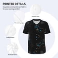 thumbnail image 5 of Fotbe Game Time Baseball Jersey Shirt for Men and Women, Casual Short Sleeves Button Down T-Shirt-Large, 5 of 9