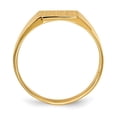 thumbnail image 2 of 14k 8.5x9.0mm Closed Back Signet Ring RS358, 2 of 6
