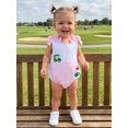 thumbnail image 3 of Cjfdfy Baby Girls Boys Golf Outfit Newborn Baby Girl Boy Summer Clothes 0 3 6 12 18 Months Bubble Romper Sleeveless Shoulder Bow Bodysuit Striped Golf Theme Embroidery Jumpsuit, 3 of 9
