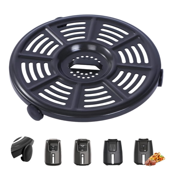 Air Fryer Accessories for AF101 4 QT AF161 Max XL AF150 XL Air Fryer, 8.2'' Round Food Grade Air Fryer Grill Pan Plate Crisper Plate Replacement Parts Tray Rack, Dishwasher Safe