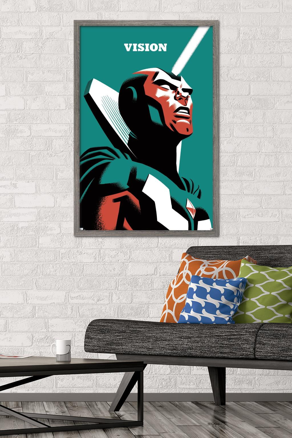 Marvel Comics - Vision - Vision #4 Wall Poster, 22.375" x 34", Framed