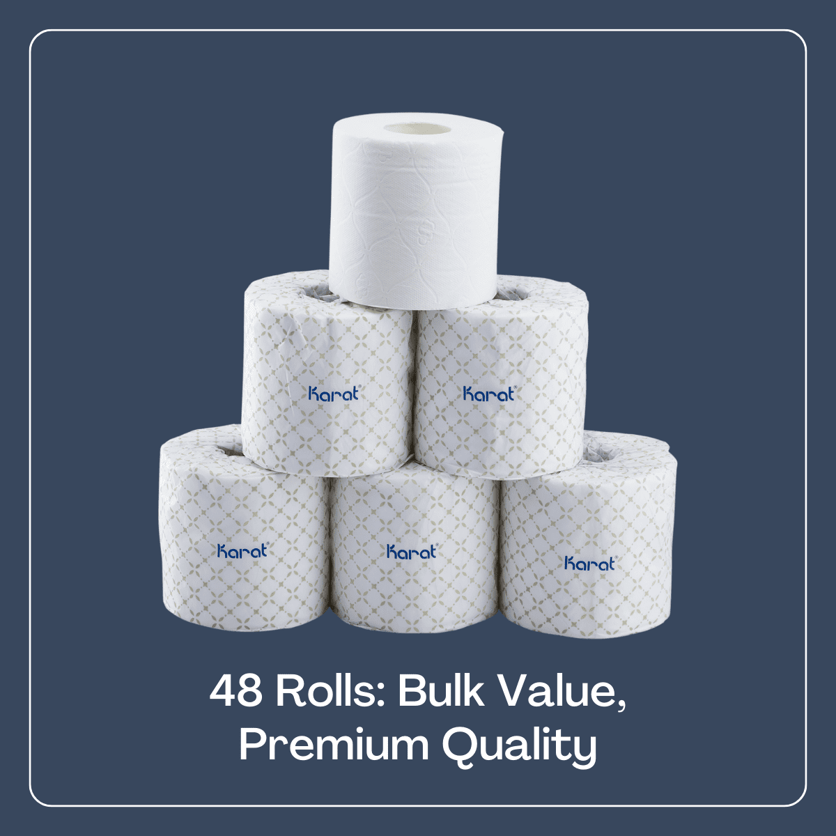 Karat 2-Ply Commercial Toilet Paper Rolls, 48 Rolls | JS-TTW500