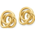 thumbnail image 2 of 14K Yellow Gold Polished Love Knot Earring Jackets (15 X 15) Made In United States z385j, 2 of 5