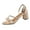 Gold, variant on Women's Heels Sandals for Women Open Toe Platform Heeled Sandals Ankle Strap Block Chunky Low Heel Pump Sandal Party Wedding Dress Shoe