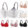 thumbnail image 2 of Squevariel Women's Solid Color Soft Bra Fashion Supportive Full Cup Bra Wireless Push-Up Bra, 2 of 8