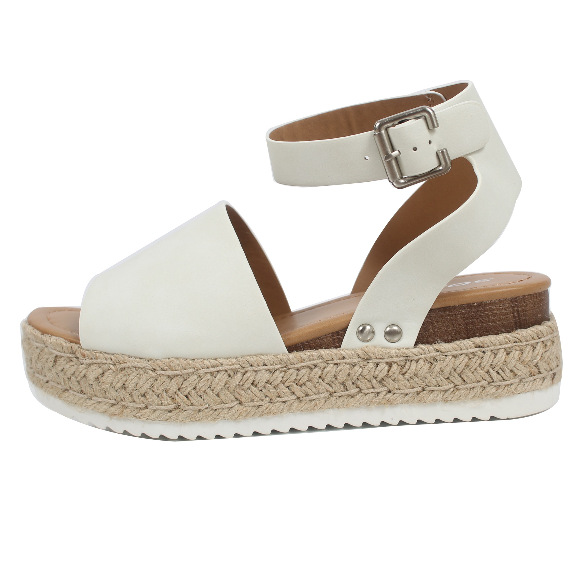 soda women's open toe halter ankle strap espadrille sandal