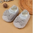 thumbnail image 2 of Kids Shoes Size 14 For 12 Months-18 Months Warm And Boys Soft Comfortable Bowknot Warming Kids Sneakers Gray, 2 of 5