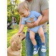 thumbnail image 6 of Cenuakty Baby Boy Summer Romper Loose Fit Casual Stylish Puppy Embroidered Plaid Crew Neck Short Sleeve Jumpsuit, 6 of 9