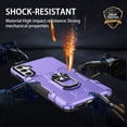 thumbnail image 3 of YEYKX Case for Samsung Galaxy S23 FE 5G, Ring Holder Kickstand Anti-Fingerprint Non-slip Anti-Drop Heavy Duty Defender Rugged Case Cover for Samsung S23 FE 5G Phone 6.4 inches,Purple, 3 of 9
