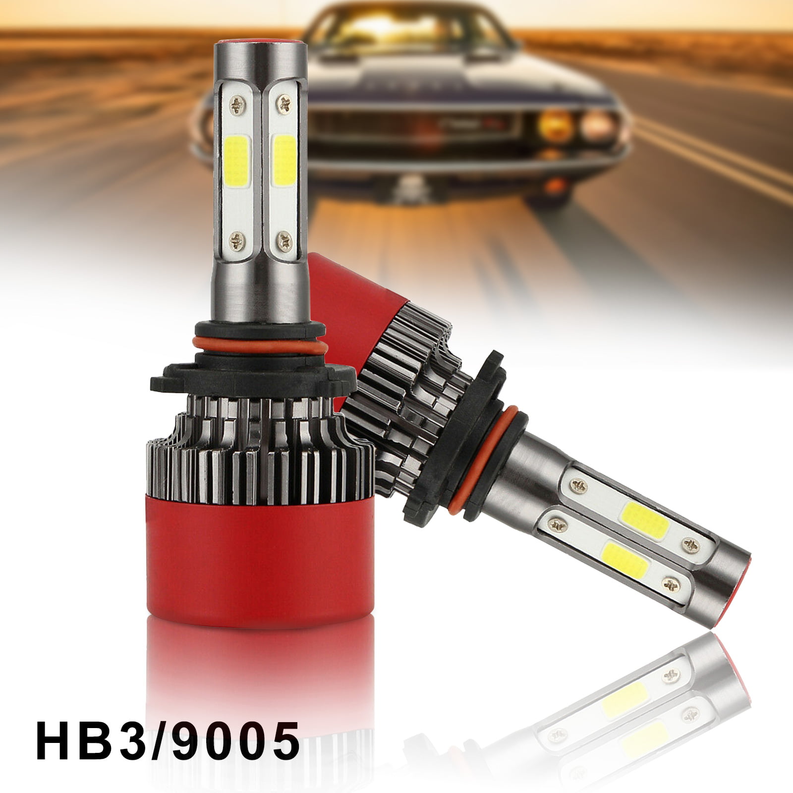 980W 147000LM LED H13 9008 Headlight Kit Hi/Low Beam Bulbs White 6000K HighPower 