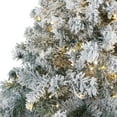 thumbnail image 3 of Nearly Natural 7ft. Flocked Rock Springs Spruce Artificial Christmas Tree with 350 Clear LED Lights and 800 Bendable Branches, 3 of 7