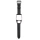 thumbnail image 1 of EeaseMX Correa de reloj de cuero con hebilla chapada en acero inoxidable, repuesto para reloj inteligente, compatible con TOMTOM Runner 3 (negro), 1 of 8