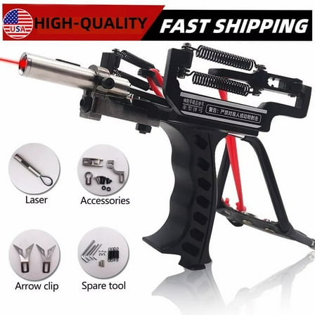 Professional Slingshot Wrist Rocket Slingshot with Laser Sight Hunting Shooting