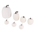 thumbnail image 3 of Calabaza artificial blanca de Halloween, decoración de escritorio con núcleo de espuma, Acción de Gracias, 7 piezas, 3 of 4