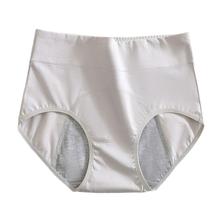 adviicd Cute Underwear Women's High Waisted Cotton Underwear Soft  Breathable Panties Stretch Briefs Seamless Ladies Panties Grey X-Large