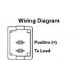 thumbnail image 2 of JR Multi Purpose Switch 13585 Double Switch; Single Pole Single Throw; Modular On/Off Switch; Rocker; 3.434 Inch x 3.656 Inch Outside Dimension; Non-Lighted; White; With Bezel, 2 of 2