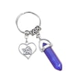 thumbnail image 2 of EGNMCR Keychains Hexagonal Keychain Chakra Healing Crystals Stone, Couples Keychains ,Keyring Handbag Pendant Decor,Valentines Day Gifts Crystals Keychain, 2 of 4