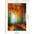 thumbnail image 5 of Art.com Fog Alley Art Print by Leonid Afremov, White Frame Wall Art, 21" x 29", 5 of 5