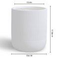 thumbnail image 3 of Tofino Large White Planter, 17.9", 3 of 6