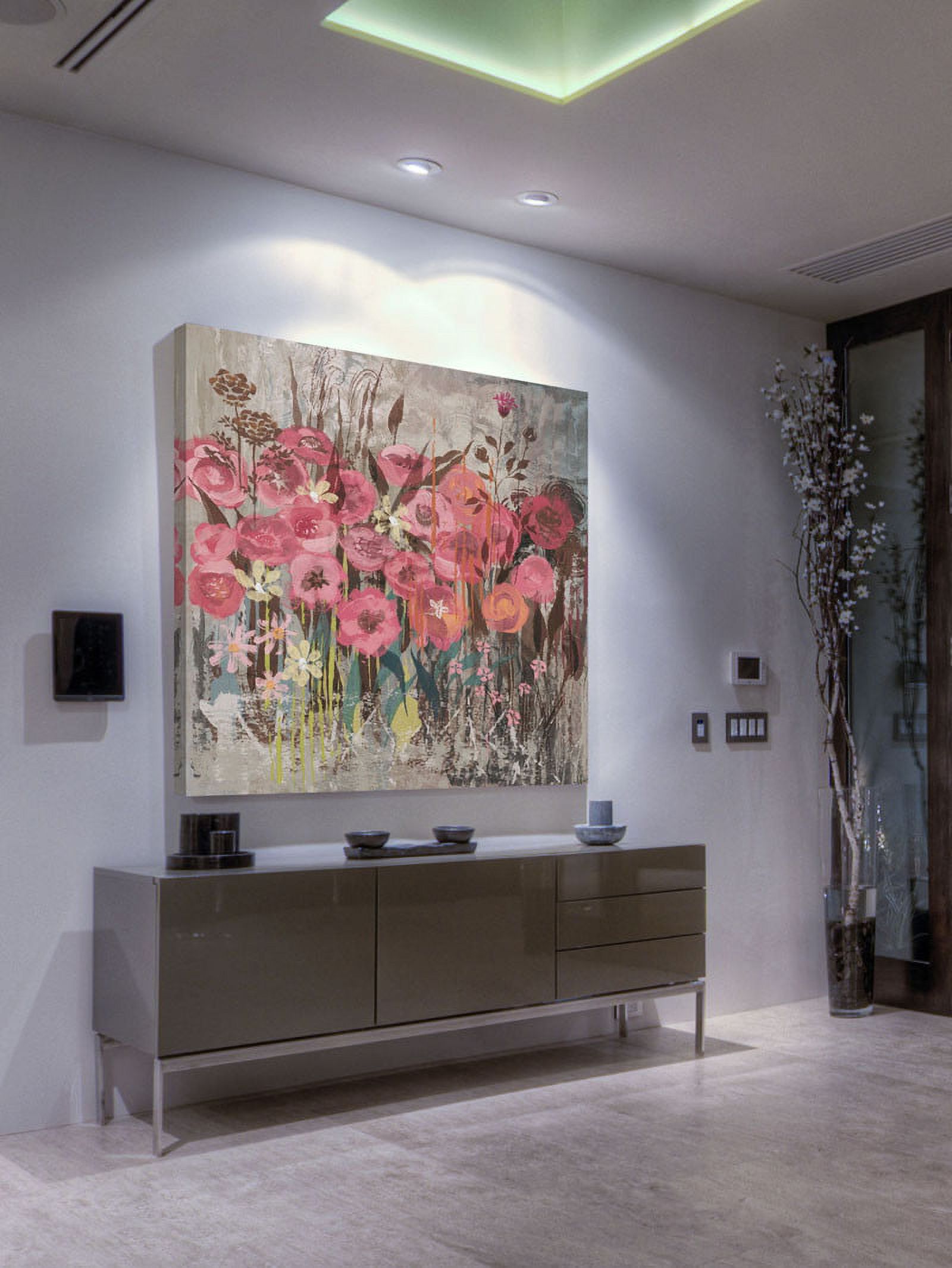 Marmont Hill "Floral Frenzy Pink I" Painting Print on Canvas