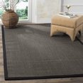 thumbnail image 2 of Safavieh Natural Fiber Collection NF441D Border Sisal Area Rug, 4 x 6, Charcoal / Charcoal, 2 of 4