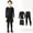 b-Black, variant on HNMKIU Boys Girls Athletic Compression Leggings and Shirts Set Boys 2 Piece Outfits Sweatsuits Sets Thermal Underwear for Running Training b-Black,2-3 Years