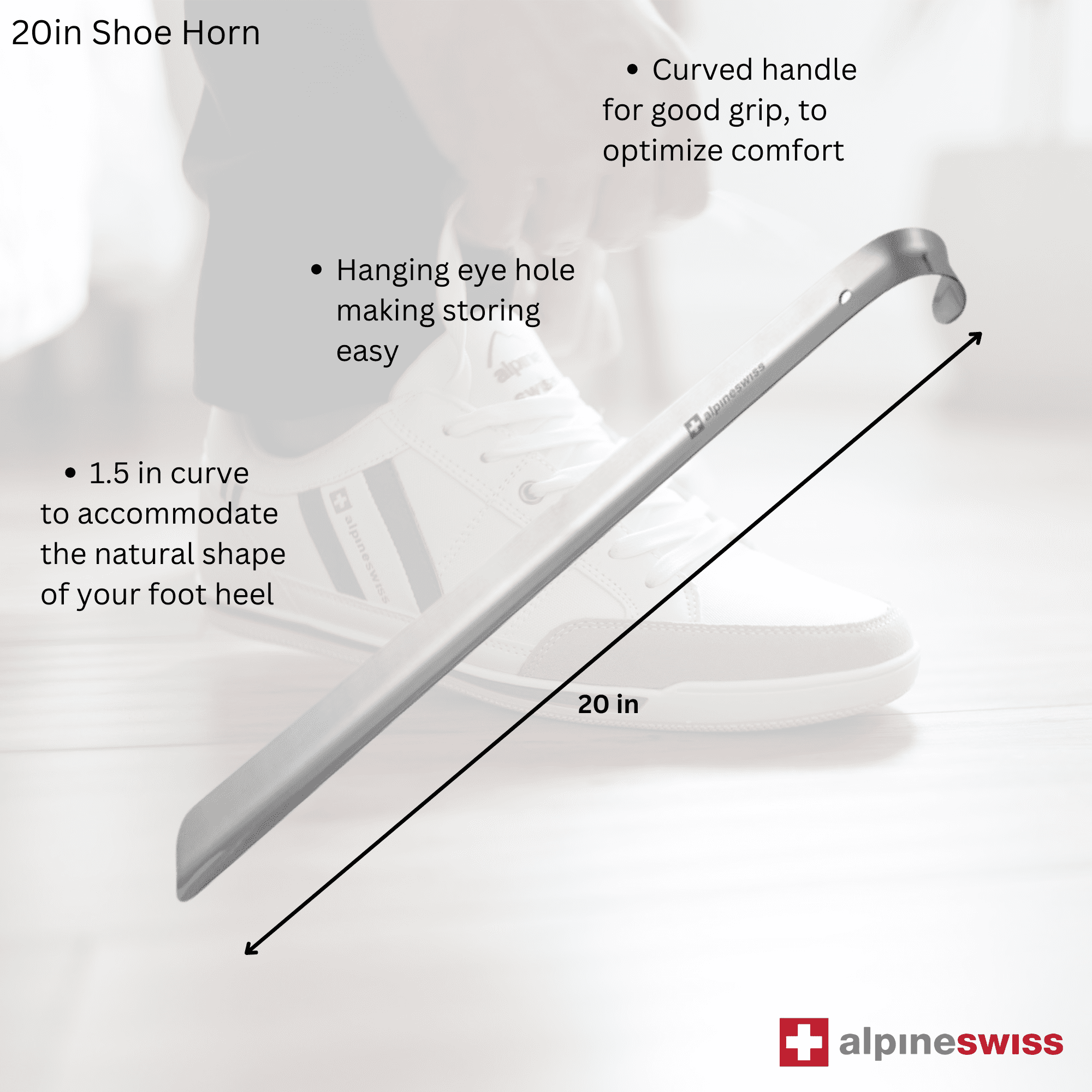 Boot Horn Travel Shoe Horn Small Shoe Horn Long Handle For Seniors Men Women ...