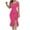 Hot Pink, variant on Qiopertar Women's Split Pearl Decorated Bodycon Dress Irregular Ruffle Hem Sleeveless V-Neck Cocktail Party Evening Dress, Blue M