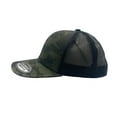 thumbnail image 3 of Empire Cove Camouflage Camo Baseball Caps Flat Bill Trucker Hat Snapback Olive, 3 of 5