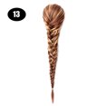 thumbnail image 1 of Sissi's Synthetic Hair Drawstring Rope Braids Ponytails Chignon Fishtail Ponytail Extension Purple Green Color Hairpiece, 1 of 25