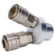 thumbnail image 2 of Conector neumático, conector de 2 vías Conector de vía cromado Acoplador rápido de rosca Construido para el futuro, 2 of 12