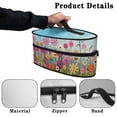thumbnail image 5 of HELLHERO Travel Iron Storage Bag with Handle Light Blue Floral Durable & Protective Organizer, Bag Only, 5 of 6