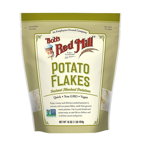 Pack of 2 - Bob's Red Mill Potato Flakes Instant Mashed Potatoes, 16 oz